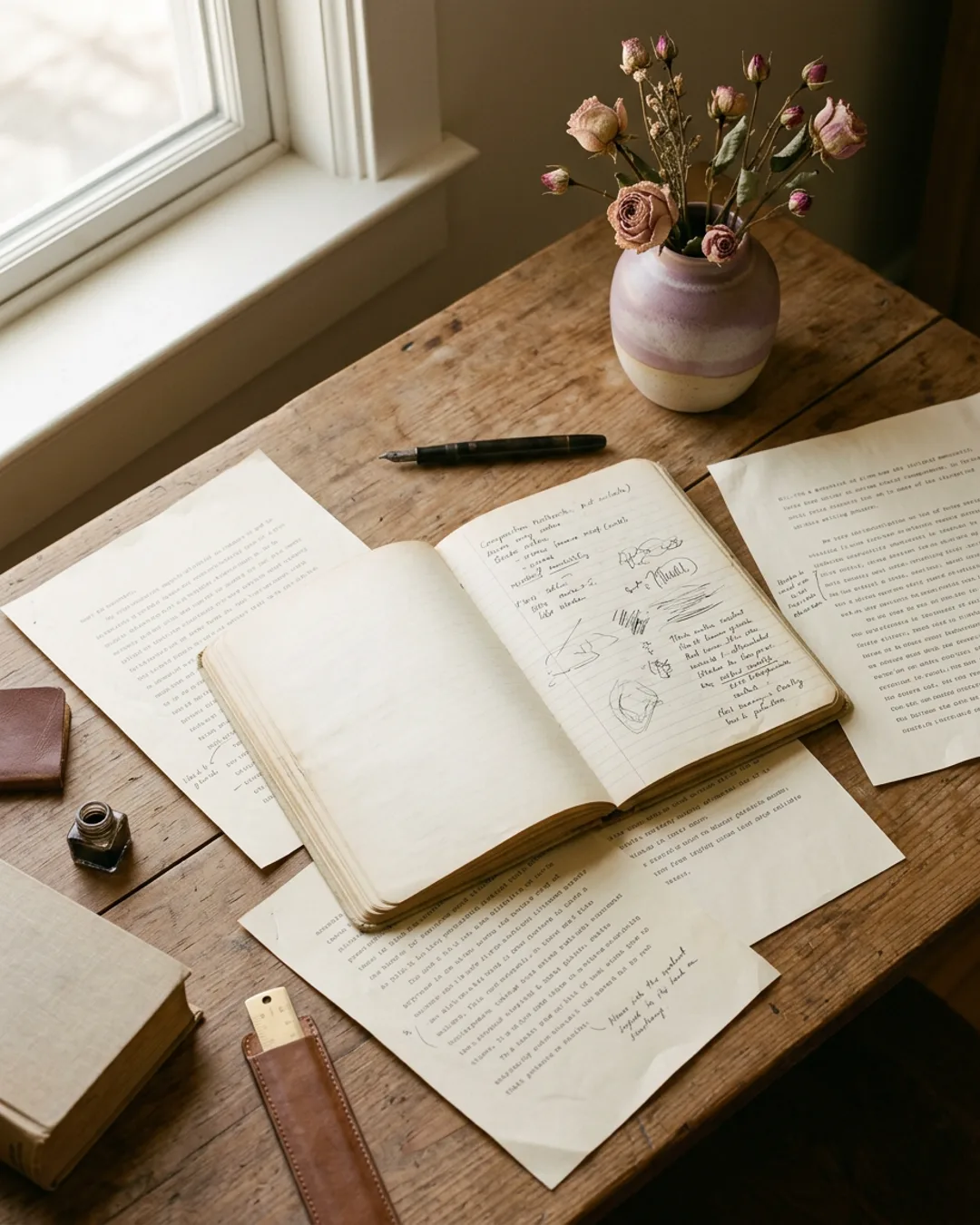 Editorial writing desk