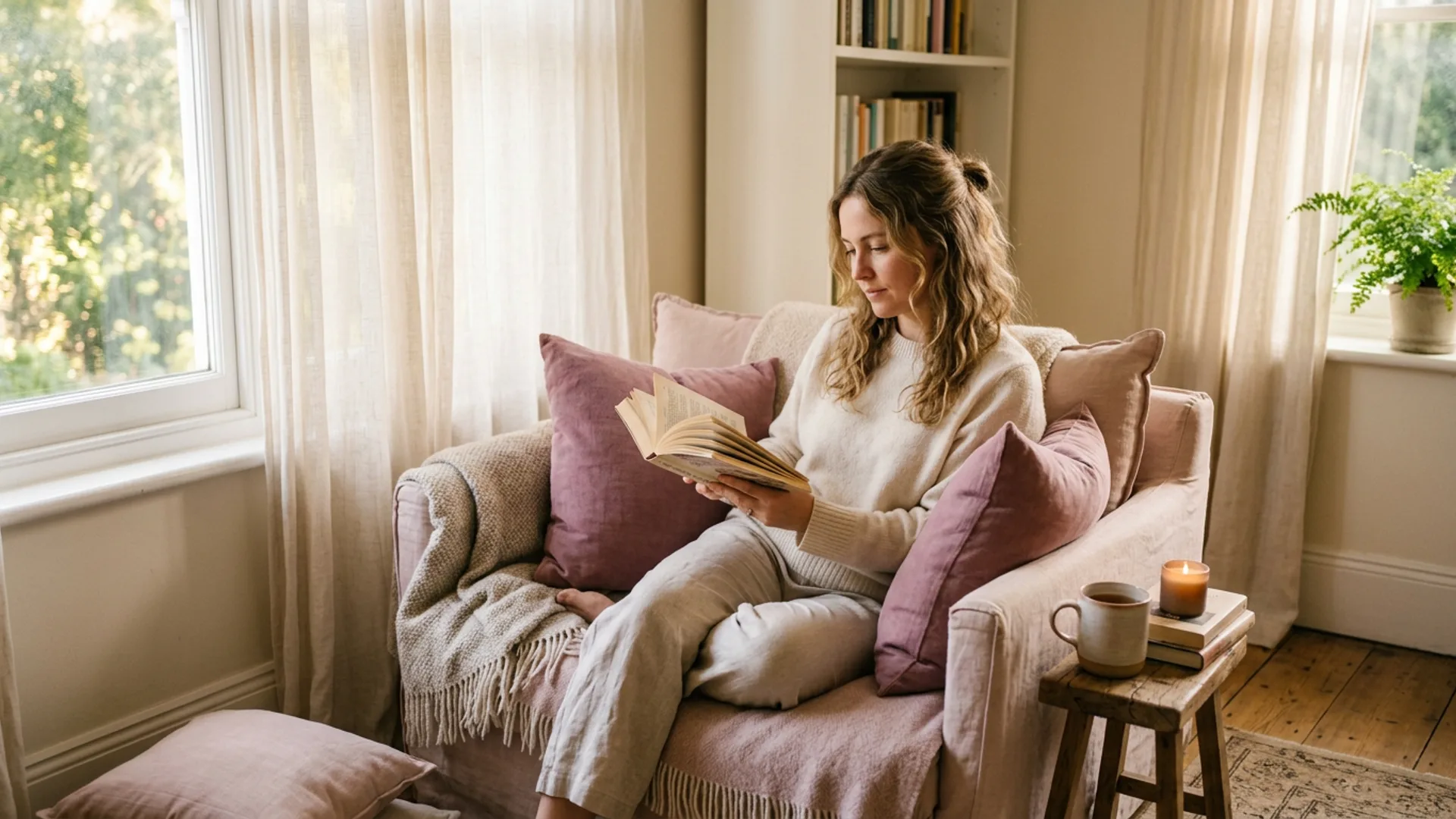 Editorial reading scene